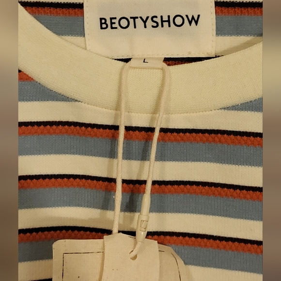 Men's Beotyshow Texture Stripe Short Sleeve T-Shirt - Picture 3 of 11
